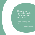 Control de operaciones de concentración en Chile: Desafíos y respuestas de un régimen en sus inicios